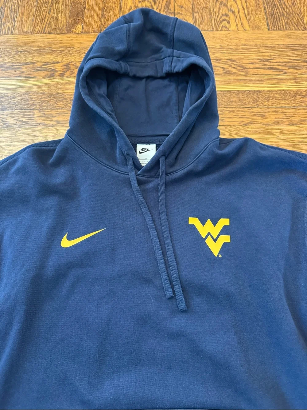 WEST VIRGINIA MOUNTAINEERS 1990s early 2000s Nike Navy Pullover Hoodie